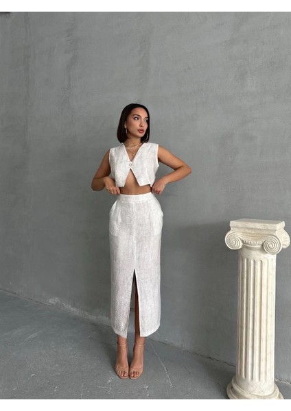 Çilek Takım Etek Yelek