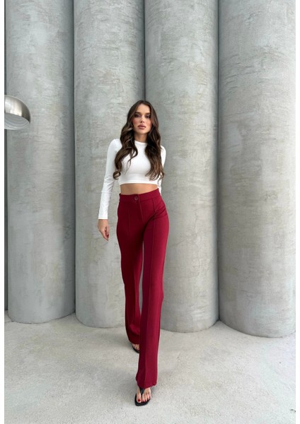 Önü Cumalı Ithal Krep Pantolon fiyatları