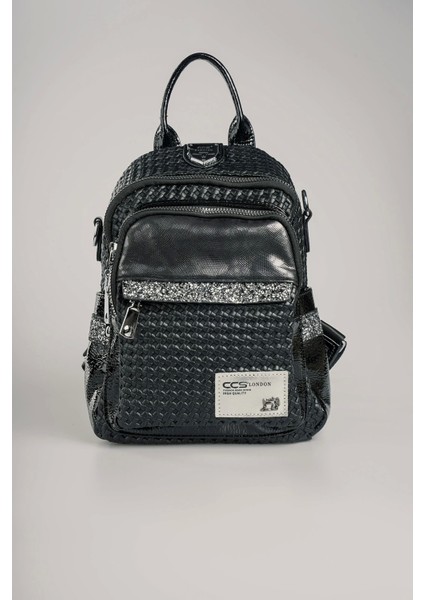 Tulip Siyah Cilt Sırt Çantası modelleri