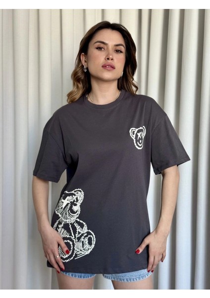 Baskılı Ayıcıklı Tişört