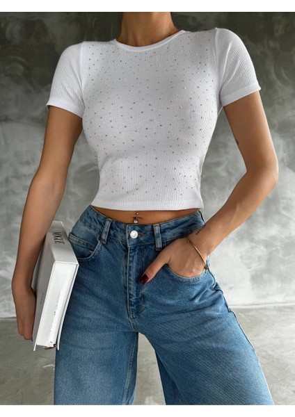 Taş Baskılı Kaş Korse Bluz