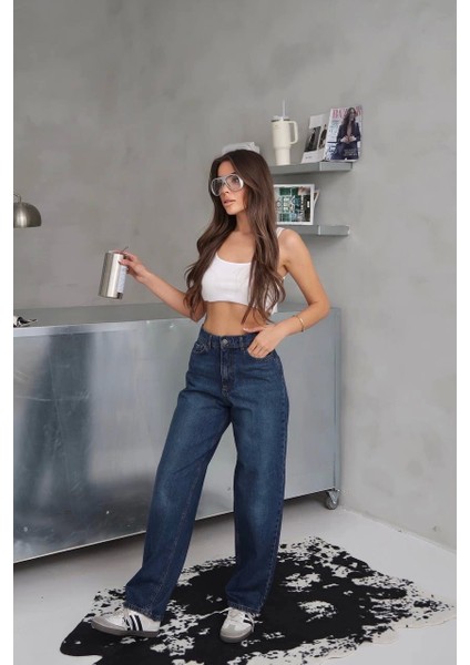 Arkadan Tokalı Jeans Pantolon fırsatları
