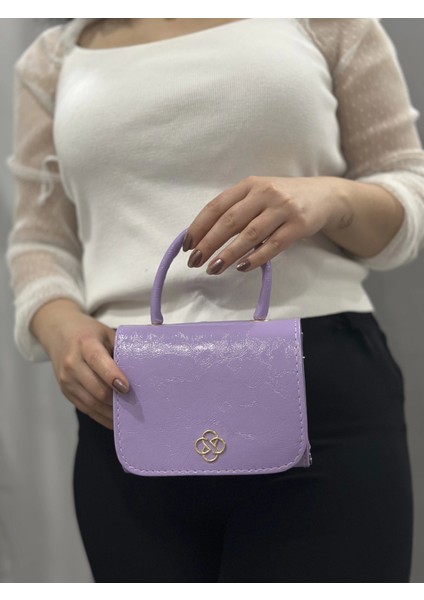 Lila Cilt Krash Çanta