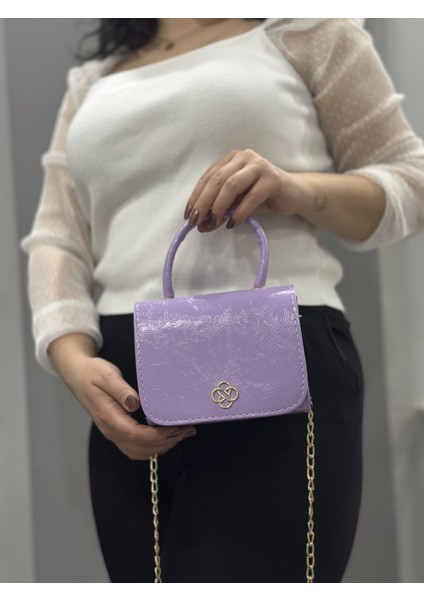 Lila Cilt Krash Çanta