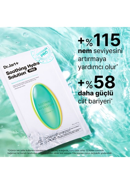 Dr. Jart Dermask Soothing Hydra Solution Pro – Cildi Rahatlatmaya ve Nemlendirmeye Yardımcı Maske 26GM/.91OZ modelleri