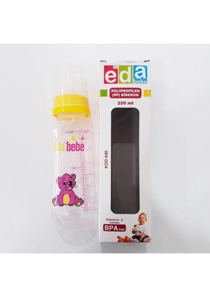 Bebek Biberon 250 ml Polipropilen, Sağlıklı ve Güvenilir, 1 Adet