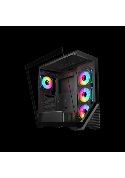 VG4202FL Mid Tower, 750W 80+ Siyah, Temperli Cam, Rgb, Atx Gamıng Kasa fırsatları