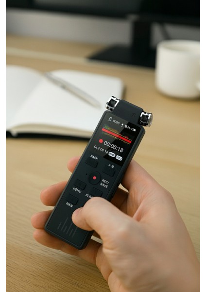 32 GB Premium Yeni Model LED Ekranlı Çift Mikrofonlu Profesyonel Ses Kayıt Cihazı TÜRKÇE MENÜLÜ fiyatları