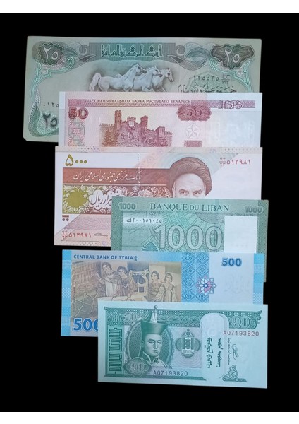 Dünya Paraları Kağıt Koleksiyon Para Hediye Antika Darpane Numismatik Hobi