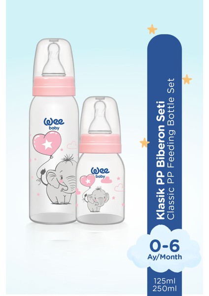 Bebek Biberon Seti 125 ml ve 250 ml BPA İçermeyen Ergonomik Tasarım fiyatları