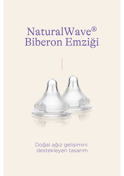 Şeffaf 2'li Biberon Emziği Hızlı Akışlı, 6 Ay+ indirimleri