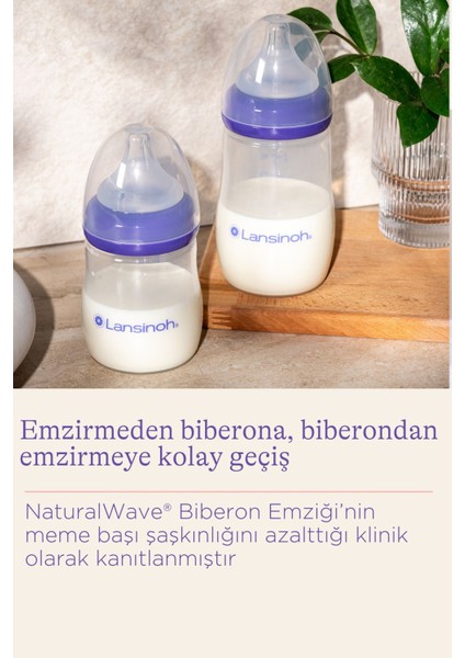 2'li 160 ml Biberon ve Naturalwave® Emzik, 1 Ay ve Üzeri, Şık Mor Renk fiyatları