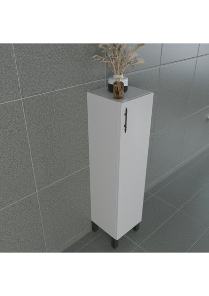 Volans-AR 30 cm Çok Amaçlı Ayaklı Dolap Parlak Beyaz MDF Lam Sağ Menteşe fiyatları