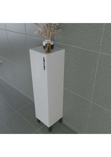 Volans-AL 30 cm Çok Amaçlı Ayaklı Dolap Parlak Beyaz MDF Lam Sol Menteşe fiyatları