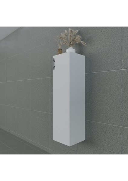 Volans-L 30 cm Çok Amaçlı Asma Dolap Parlak Beyaz MDF Lam Sol Menteşe fırsatları