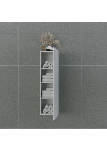 Volans-L 30 cm Çok Amaçlı Asma Dolap Parlak Beyaz MDF Lam Sol Menteşe fiyatları