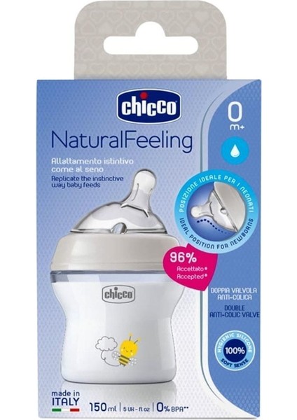 Şeffaf 150 ml Silikon Biberon, Desenli, Emzikli, Yeni Doğan Için Ideal Ürün.