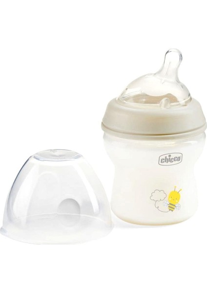 Şeffaf 150 ml Silikon Biberon, Desenli, Emzikli, Yeni Doğan Için Ideal Ürün.