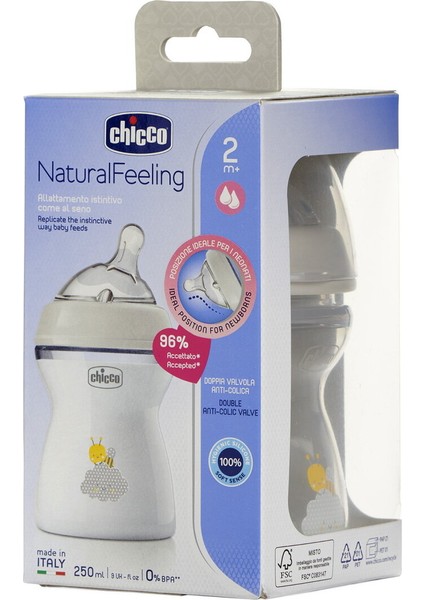 Doğal His Seti, Şeffaf Biberon 2 Ay+ 250 Ml, Sağlıklı ve Kullanışlı Ürün indirimleri