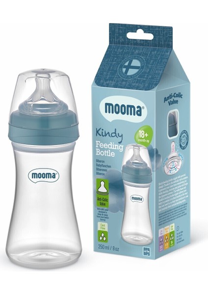 Bebek Biberon 250 Ml, 18 Ay, Hızlı Akış, Şeffaf, Güvenli ve Sağlıklı Kullanım