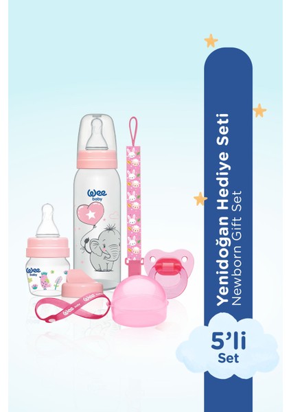 Yeni Doğan Pembe Seti, Tatlı ve Renkli Bebek Hediye Paketi