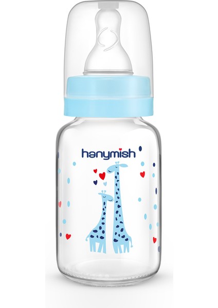 Doğal Cam Biberon 125 Ml, Şık ve Sağlıklı Bebek Beslenme Şekli