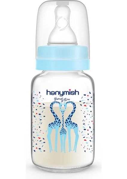 Doğal Cam Biberon 125 Ml, Şık ve Sağlıklı Bebek Beslenme Şekli