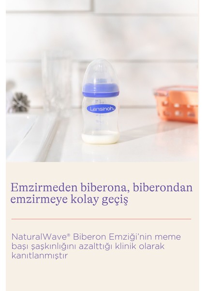 160 ml Cam Biberon ve Naturalwave® Emzik, 1 Ay+ Için Güvenle Kullanılır modelleri