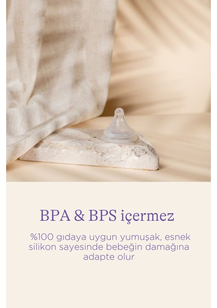 160 ml Cam Biberon ve Naturalwave® Emzik, 1 Ay+ Için Güvenle Kullanılır