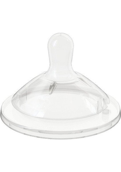 Şeffaf 6 Ay Hızlı Akış Biberon Emziği 2'li Set