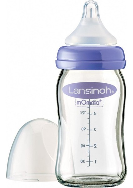 Mor Renkli 160 ml Cam Bebek Biberonu Sağlıklı ve Güvenli Kullanım Için Ideal fiyatları