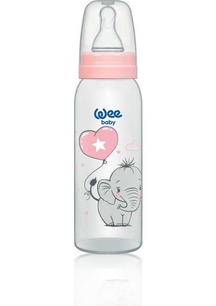 250 ml Pembe Pp Biberon, Güvenli ve Şık Tasarım