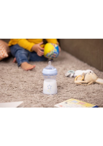 Bebekler Için 330ML Hafif Mavi Pp Biberon, 6 Ay ve Üzeri, Sağlıklı ve Güvenli Kullanım