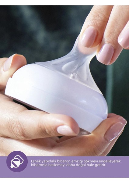 Çocuklar Için 3'lü Şeffaf Doğal Tepki Pp Biberon Seti 125-260-330 ml indirimleri