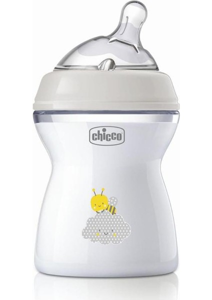 Şeffaf 250 ml Desenli Silikon Emzikli Biberon, 2 Ay Kullanım Için Ideal