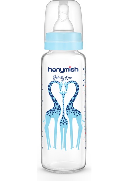 Şeffaf Cam Biberon 240 Ml, Güvenle Kullanılır, Sağlıklı ve Şık Tasarım