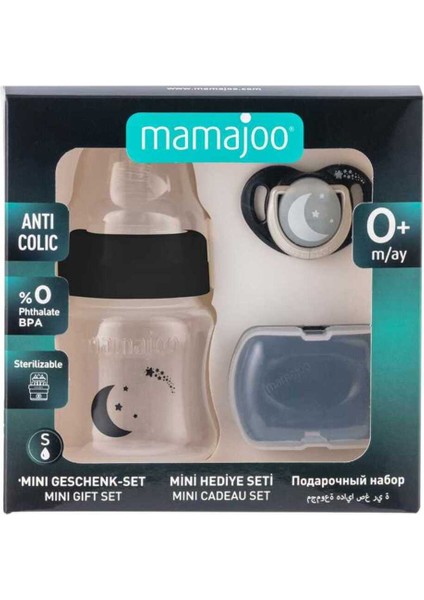 Yenidoğan Bebek Seti, Antikolik Biberon 150ML, Ortodontik Emzik ve Saklama Kutusu