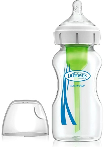 Şeffaf Geniş Ağız Pp Biberon, 270 Ml, 2. Seviye Emzik ile fiyatları