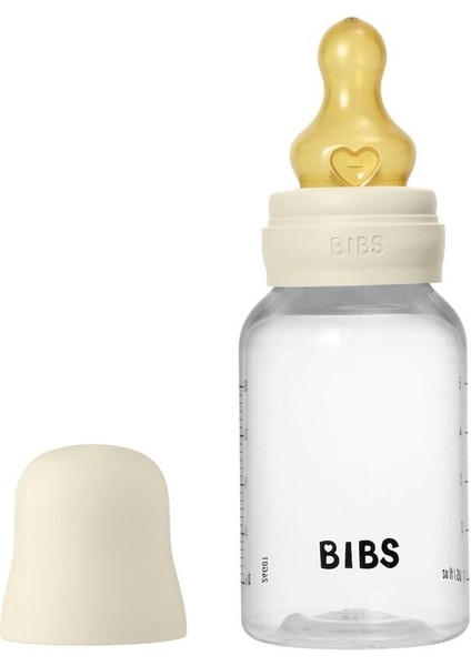 Ince Kauçuk Uçlu Bebek Biberon, 150 Ml, Ekru Renk