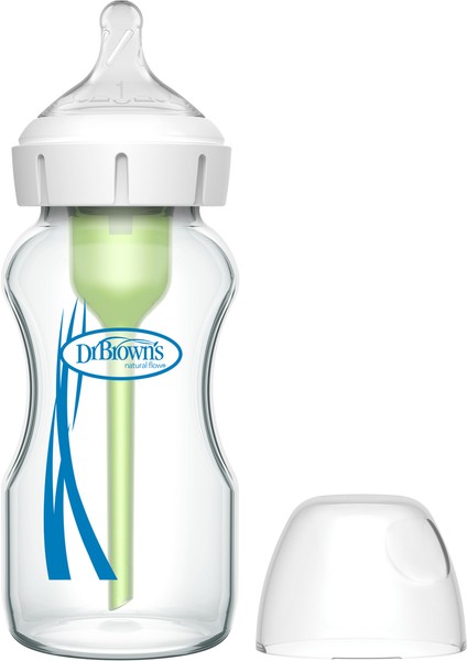 Geniş Ağız Cam Biberon 9 OZ/270 Ml, Antikolik, Çok Renkli, Tekli Paket fırsatları