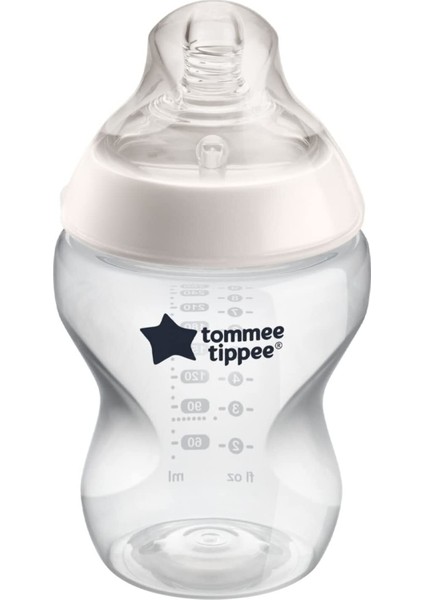 Bebek Biberon 260 Ml, Şeffaf, Hafif ve Ergonomik Tasarım