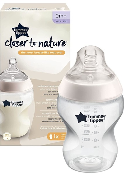 Bebek Biberon 260 Ml, Şeffaf, Hafif ve Ergonomik Tasarım fiyatları