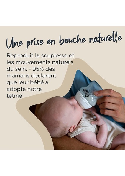 Bebek Biberon 260 Ml, Şeffaf, Hafif ve Ergonomik Tasarım