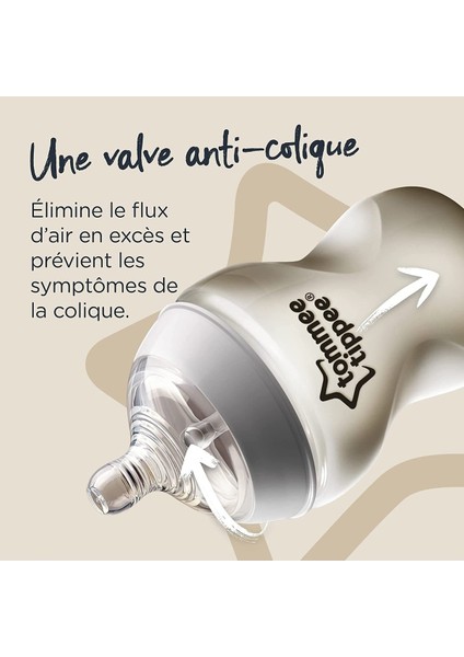 Bebek Biberon 260 Ml, Şeffaf, Hafif ve Ergonomik Tasarım