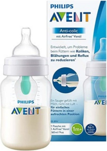 Şeffaf 260 ml Anti Kolik Bebek Biberonu, Güvenli ve Konforlu Kullanım Sağlar