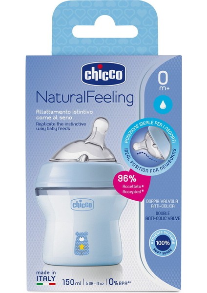 Bebekler Için Hafif Mavi Pp Biberon 0 Ay 150 ml Sağlıklı ve Güvenli Seçenek