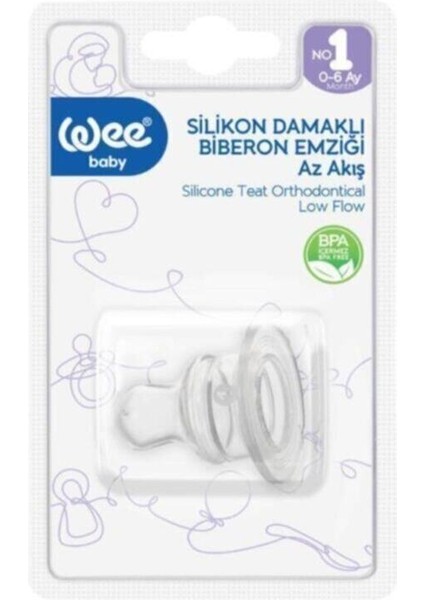 Bebekler Için Şeffaf Silikon Damaklı Biberon Emziği No:1 fiyatları