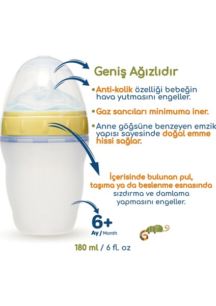 94302 Geniş Ağzı Pp Biberon 180 Ml, Sağlıklı ve Güvenli Kullanıma Uygun fiyatları