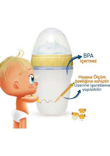 94302 Geniş Ağzı Pp Biberon 180 Ml, Sağlıklı ve Güvenli Kullanıma Uygun modelleri