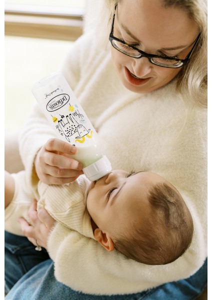 Çocuklar Için Renkli Keçi Desenli Plastik Biberon, Sağlıklı ve Kullanım Kolaylığı Sağlar modelleri